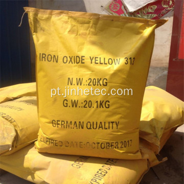 Óxido de ferro amarelo para tijolos de pavimentação de concreto